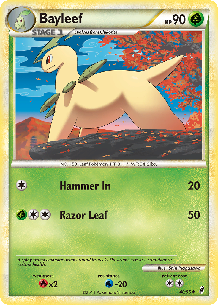 Bayleef (40/95) [HeartGold & SoulSilver: Call of Legends] - Card Brawlers | Quebec | Canada | Yu-Gi-Oh!