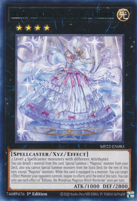 Rilliona, the Wondrous Magistus Witch Wardrobe [MP22-EN083] Rare - Card Brawlers | Quebec | Canada | Yu-Gi-Oh!