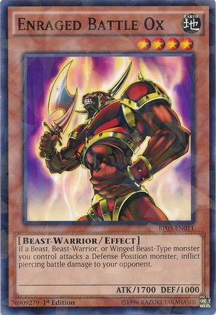 Enraged Battle Ox [BP03-EN011] Shatterfoil Rare - Yu-Gi-Oh! - Card Brawlers | Quebec | Canada |