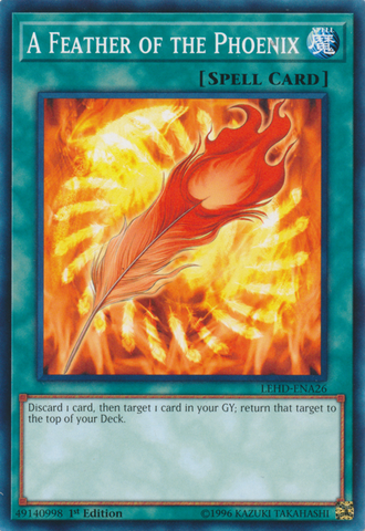 A Feather of the Phoenix [LEHD-ENA26] Common - Card Brawlers | Quebec | Canada | Yu-Gi-Oh!