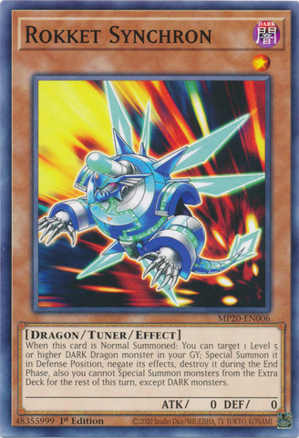 Rokket Synchron [MP20-EN006] Common - Card Brawlers | Quebec | Canada | Yu-Gi-Oh!