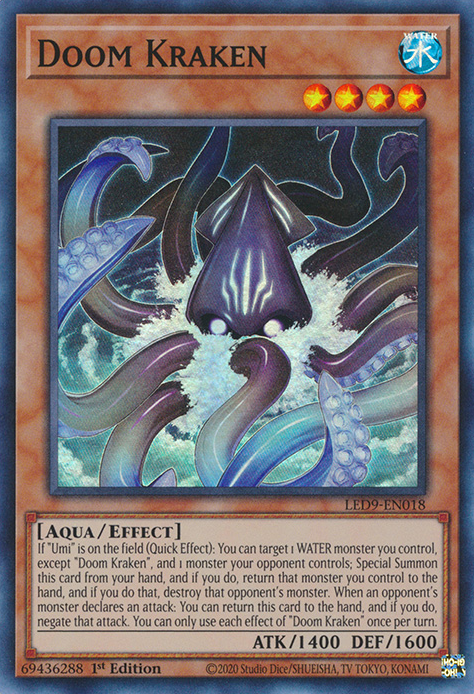 Doom Kraken [LED9-EN018] Super Rare - Card Brawlers | Quebec | Canada | Yu-Gi-Oh!