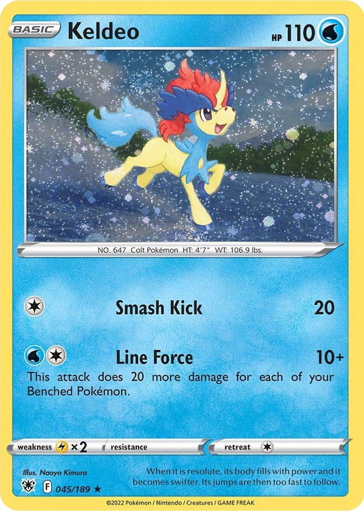 Keldeo (045/189) (Cosmos Holo) [Sword & Shield: Astral Radiance] - Card Brawlers | Quebec | Canada | Yu-Gi-Oh!