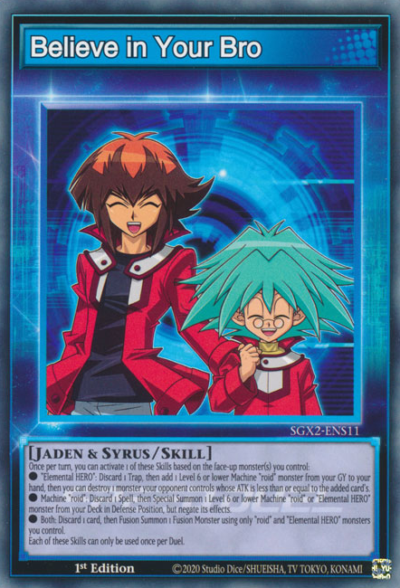 Believe in your Bro [SGX2-ENS11] Common - Card Brawlers | Quebec | Canada | Yu-Gi-Oh!