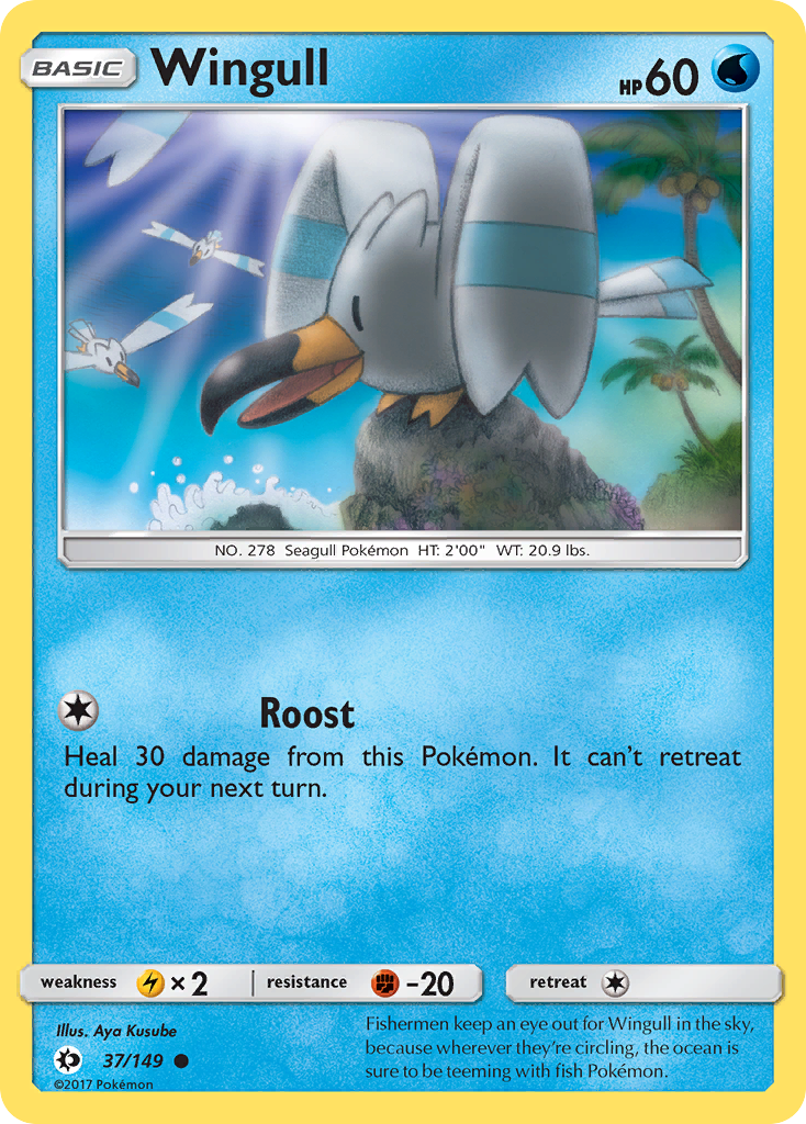 Wingull (37/149) [Sun & Moon: Base Set] - Card Brawlers | Quebec | Canada | Yu-Gi-Oh!