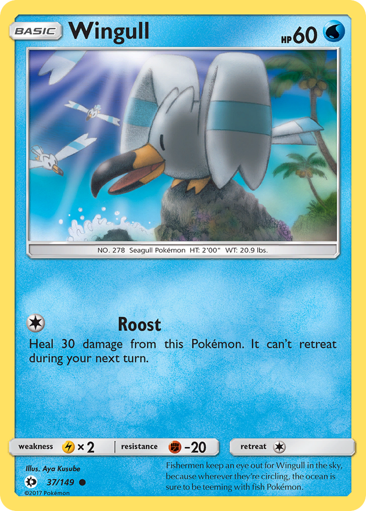 Wingull (37/149) [Sun & Moon: Base Set] - Card Brawlers | Quebec | Canada | Yu-Gi-Oh!