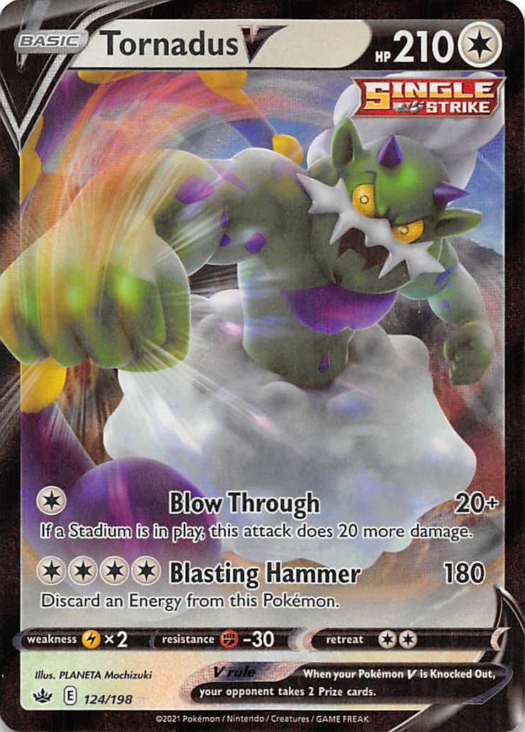 Tornadus V (124/198) [Sword & Shield: Chilling Reign] - Card Brawlers | Quebec | Canada | Yu-Gi-Oh!