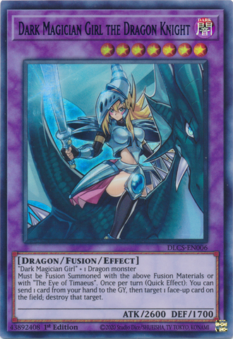 Dark Magician Girl the Dragon Knight (Green) [DLCS-EN006] Ultra Rare - Card Brawlers | Quebec | Canada | Yu-Gi-Oh!