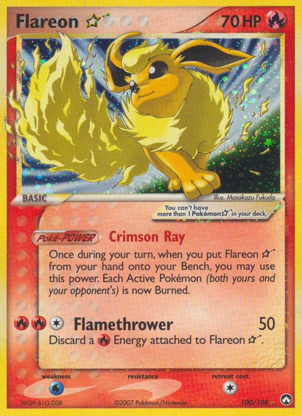 Flareon Star (100/108) [EX: Power Keepers] - Card Brawlers | Quebec | Canada | Yu-Gi-Oh!