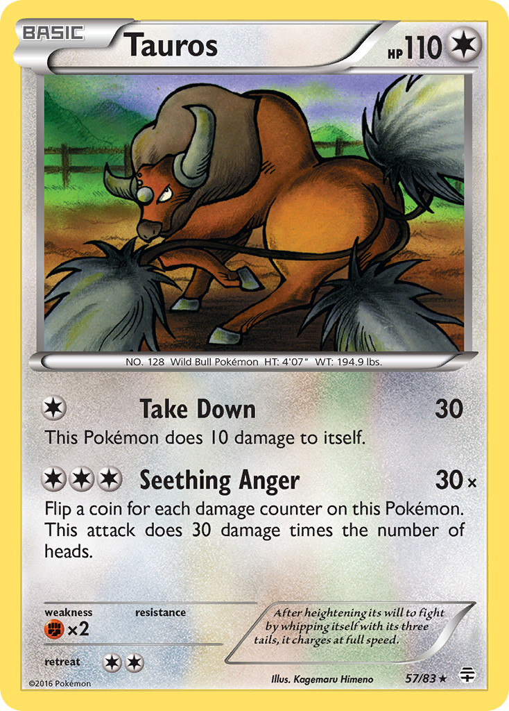 Tauros (57/83) [XY: Generations] - Card Brawlers | Quebec | Canada | Yu-Gi-Oh!