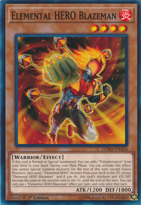 Elemental Hero Blazeman [LEHD-ENA16] Common - Card Brawlers | Quebec | Canada | Yu-Gi-Oh!