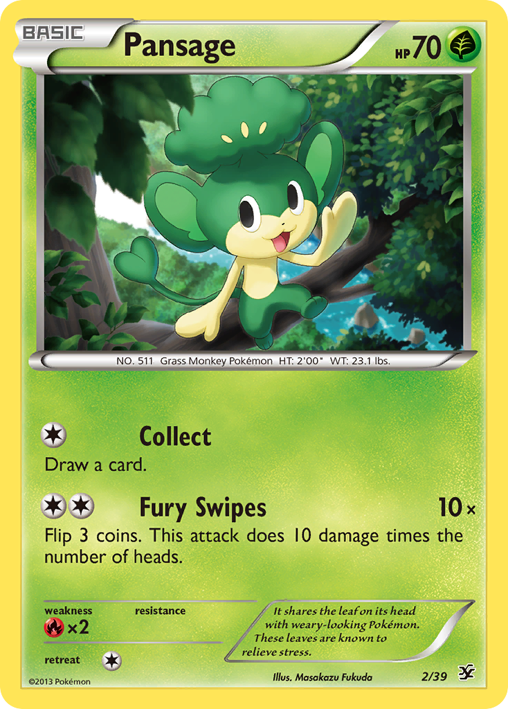 Pansage (2/39) [XY: Kalos Starter Set] - Card Brawlers | Quebec | Canada | Yu-Gi-Oh!
