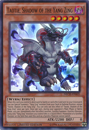 Taotie, Shadow of the Yang Zing (SE) [NECH-ENS05] Super Rare - Card Brawlers | Quebec | Canada | Yu-Gi-Oh!