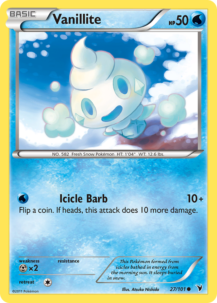 Vanillite (27/101) [Black & White: Noble Victories] - Card Brawlers | Quebec | Canada | Yu-Gi-Oh!