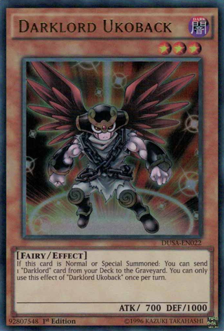 Darklord Ukoback [DUSA-EN022] Ultra Rare - Yu-Gi-Oh! - Card Brawlers | Quebec | Canada |