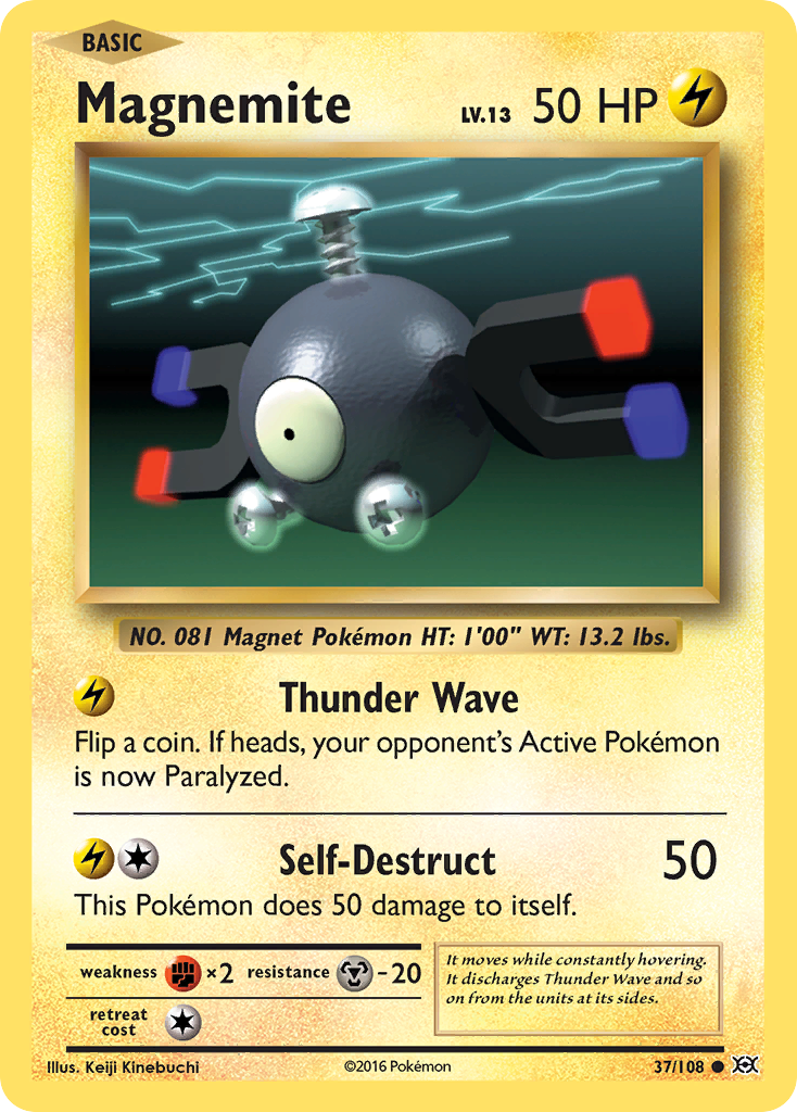 Magnemite (37/108) [XY: Evolutions] - Card Brawlers | Quebec | Canada | Yu-Gi-Oh!