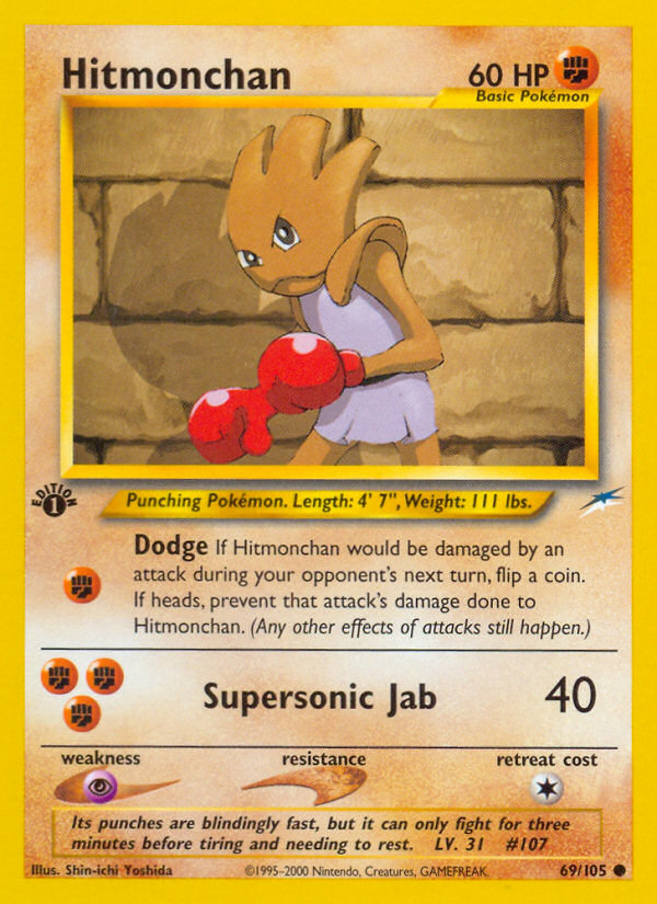 Hitmonchan (69/105) [Neo Destiny 1st Edition] - Card Brawlers | Quebec | Canada | Yu-Gi-Oh!