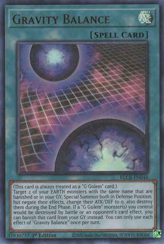 Gravity Balance [BLCR-EN046] Ultra Rare - Card Brawlers | Quebec | Canada | Yu-Gi-Oh!