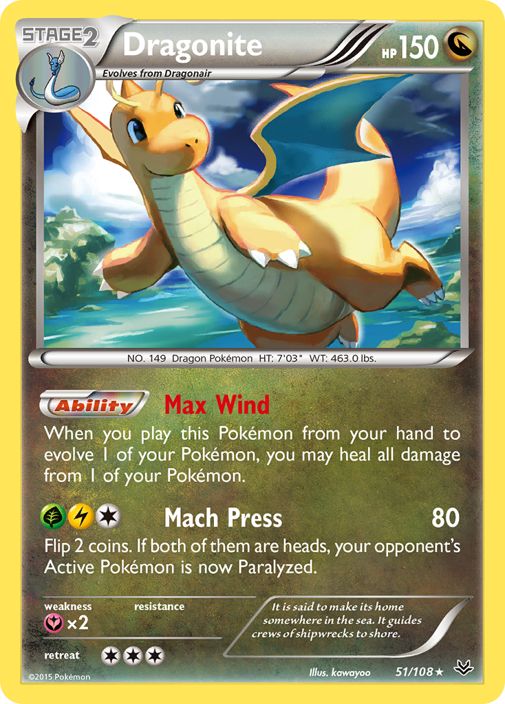 Dragonite (51/108) [XY: Roaring Skies] - Card Brawlers | Quebec | Canada | Yu-Gi-Oh!