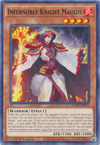 Infernoble Knight Maugis [ROTD-EN015] Common - Card Brawlers | Quebec | Canada | Yu-Gi-Oh!