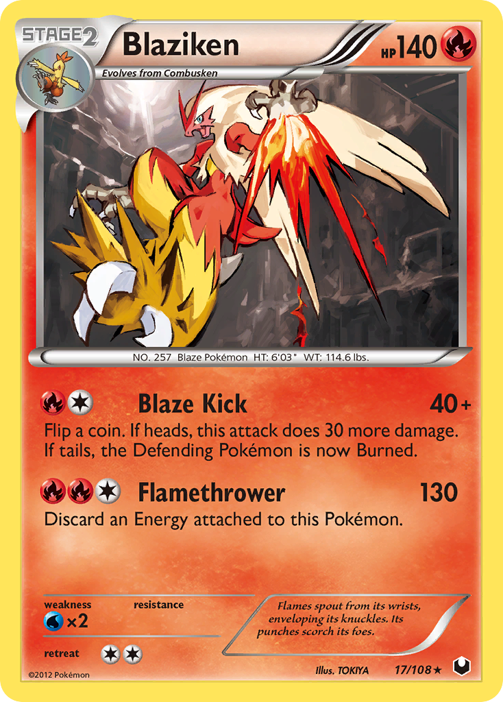 Blaziken (17/108) [Black & White: Dark Explorers] - Card Brawlers | Quebec | Canada | Yu-Gi-Oh!