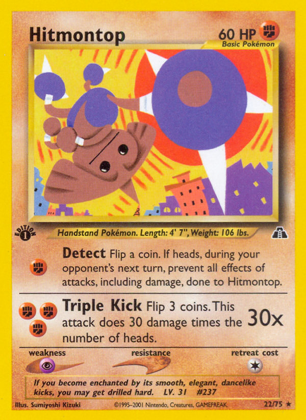 Hitmontop (22/75) [Neo Discovery 1st Edition] - Card Brawlers | Quebec | Canada | Yu-Gi-Oh!