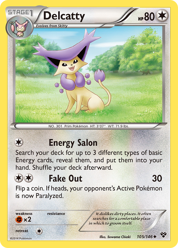 Delcatty (105/146) [XY: Base Set] - Card Brawlers | Quebec | Canada | Yu-Gi-Oh!