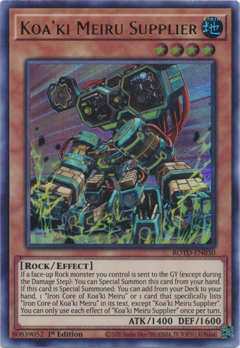 Koa'ki Meiru Supplier [ROTD-EN030] Ultra Rare - Card Brawlers | Quebec | Canada | Yu-Gi-Oh!