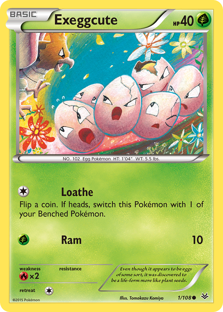 Exeggcute (1/108) [XY: Roaring Skies] - Card Brawlers | Quebec | Canada | Yu-Gi-Oh!
