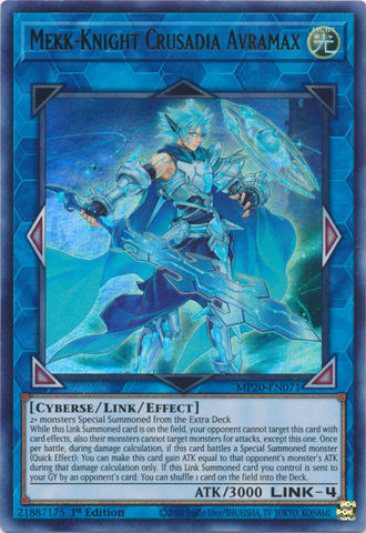 Mekk-Knight Crusadia Avramax [MP20-EN071] Ultra Rare - Card Brawlers | Quebec | Canada | Yu-Gi-Oh!