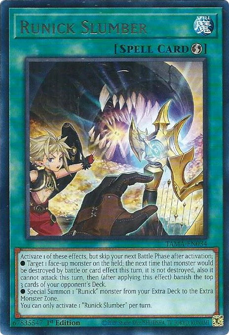 Runick Slumber [TAMA-EN034] Rare - Card Brawlers | Quebec | Canada | Yu-Gi-Oh!