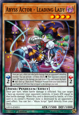 Abyss Actor - Leading Lady [LED3-EN051] Common - Card Brawlers | Quebec | Canada | Yu-Gi-Oh!