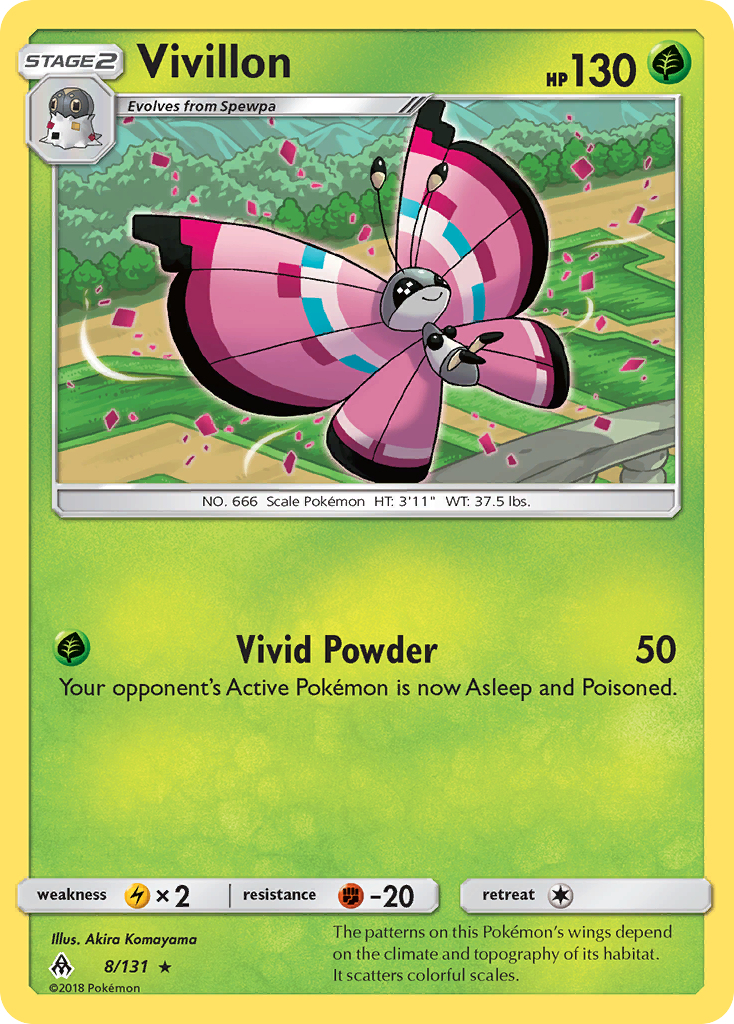 Vivillon (8/131) [Sun & Moon: Forbidden Light] - Card Brawlers | Quebec | Canada | Yu-Gi-Oh!