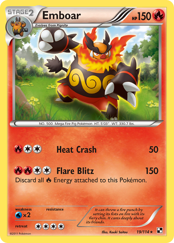 Emboar (19/114) [Black & White: Base Set] - Card Brawlers | Quebec | Canada | Yu-Gi-Oh!