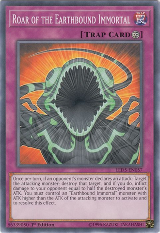 Roar of the Earthbound Immortal [LED5-EN057] Common - Card Brawlers | Quebec | Canada | Yu-Gi-Oh!