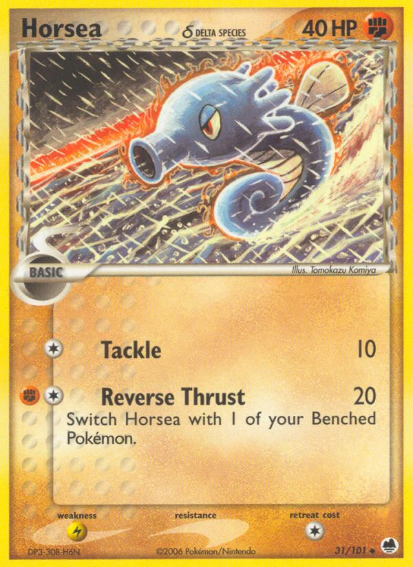 Horsea (31/101) (Delta Species) [EX: Dragon Frontiers] - Card Brawlers | Quebec | Canada | Yu-Gi-Oh!