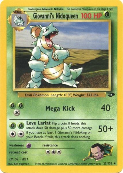 Giovanni's Nidoqueen (23/132) [Gym Challenge Unlimited] - Card Brawlers | Quebec | Canada | Yu-Gi-Oh!