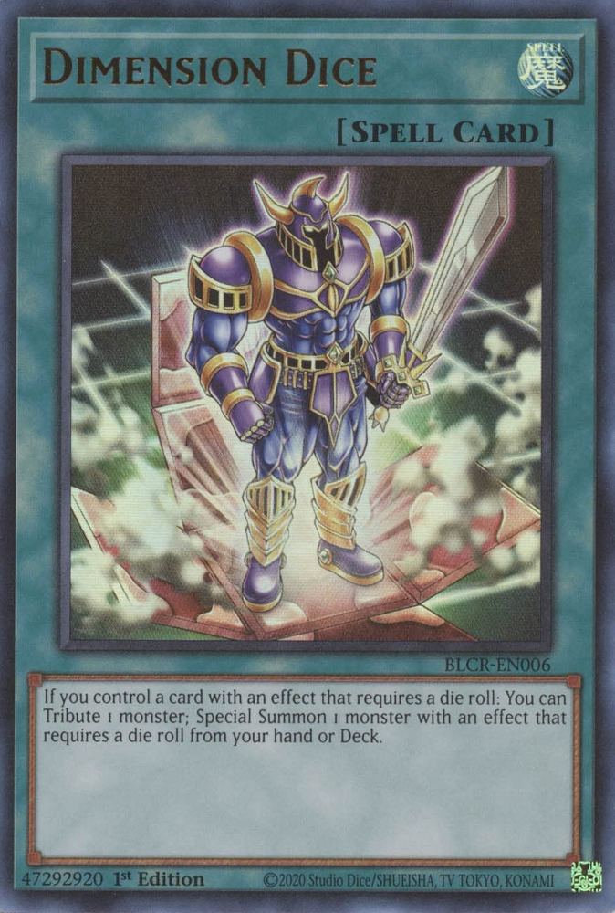 Dimension Dice [BLCR-EN006] Ultra Rare - Card Brawlers | Quebec | Canada | Yu-Gi-Oh!