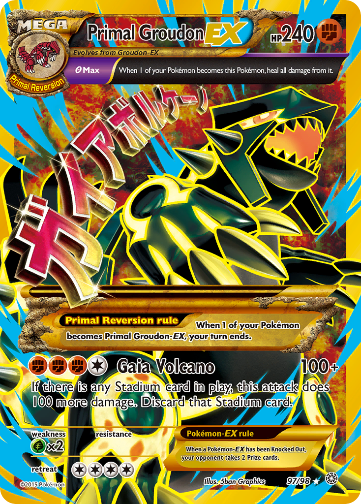 Primal Groudon EX (97/98) [XY: Ancient Origins] - Card Brawlers | Quebec | Canada | Yu-Gi-Oh!