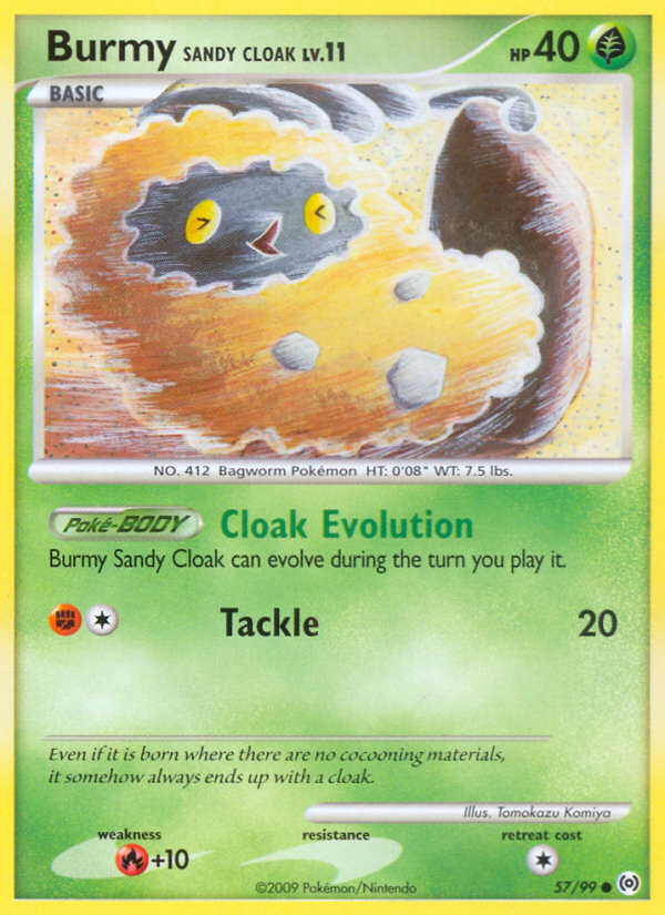Burmy Sandy Cloak (57/99) [Platinum: Arceus] - Card Brawlers | Quebec | Canada | Yu-Gi-Oh!