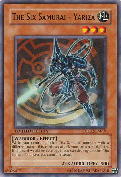 The Six Samurai - Yariza [GLD2-EN019] Common - Card Brawlers | Quebec | Canada | Yu-Gi-Oh!