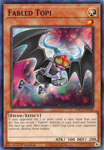 Fabled Topi [HAC1-EN130] Common - Card Brawlers | Quebec | Canada | Yu-Gi-Oh!