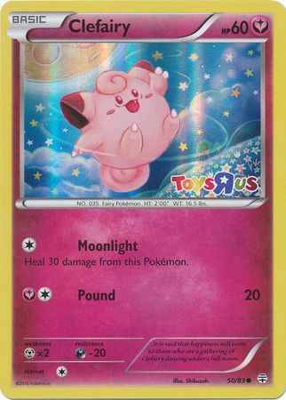 Clefairy (50/83) (Toys R Us Promo) [XY: Generations] - Card Brawlers | Quebec | Canada | Yu-Gi-Oh!