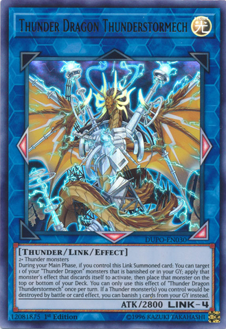 Thunder Dragon Thunderstormech [DUPO-EN030] Ultra Rare - Card Brawlers | Quebec | Canada | Yu-Gi-Oh!