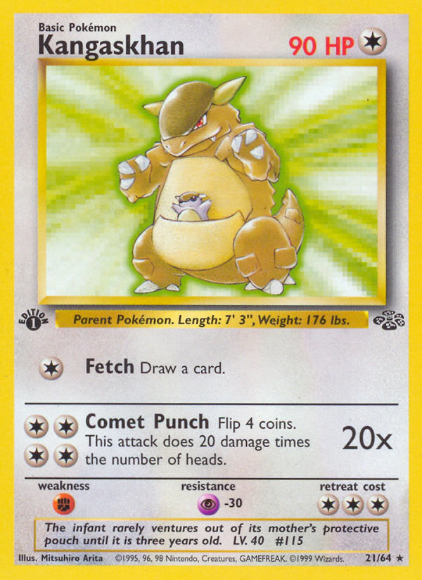 Kangaskhan (21/64) [Jungle 1st Edition] - Card Brawlers | Quebec | Canada | Yu-Gi-Oh!
