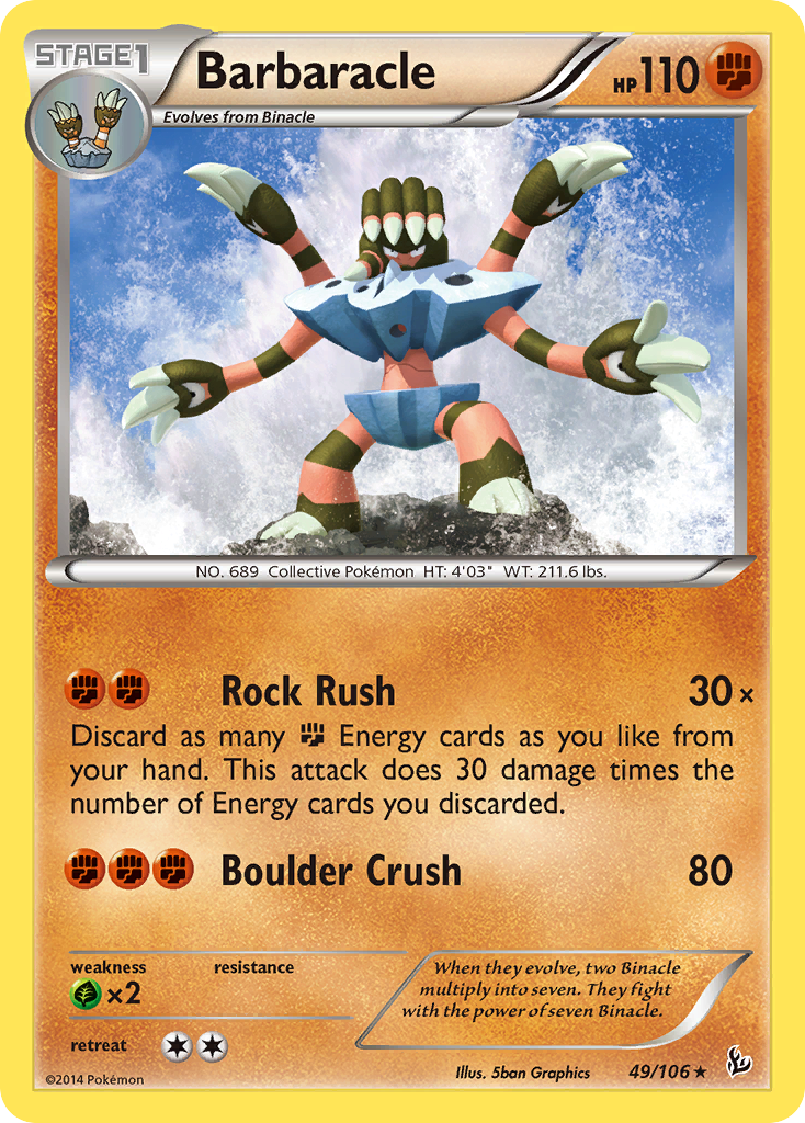 Barbaracle (49/106) [XY: Flashfire] - Card Brawlers | Quebec | Canada | Yu-Gi-Oh!