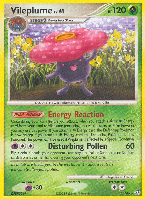 Vileplume (45/146) [Diamond & Pearl: Legends Awakened] - Card Brawlers | Quebec | Canada | Yu-Gi-Oh!