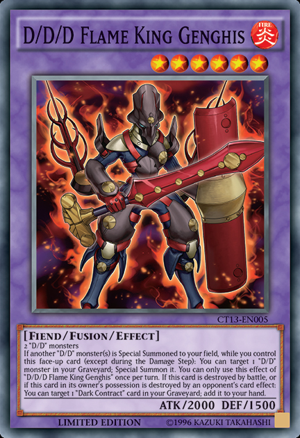 D/D/D Flame King Genghis [CT13-EN005] Super Rare - Yu-Gi-Oh! - Card Brawlers | Quebec | Canada |