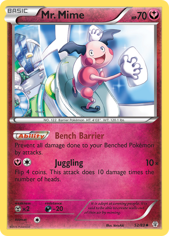 Mr. Mime (52/83) [XY: Generations] - Card Brawlers | Quebec | Canada | Yu-Gi-Oh!