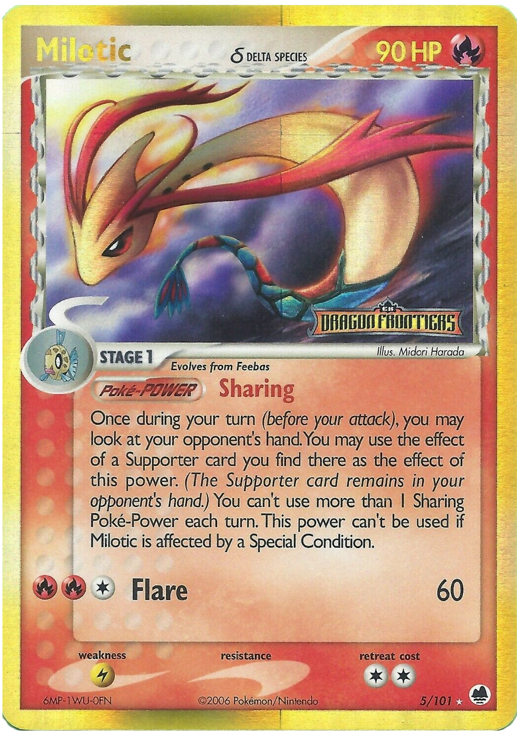 Milotic (5/101) (Delta Species) (Stamped) [EX: Dragon Frontiers] - Card Brawlers | Quebec | Canada | Yu-Gi-Oh!